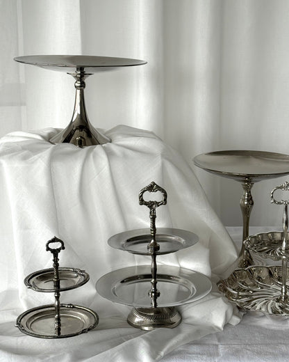 Silver plated etagere