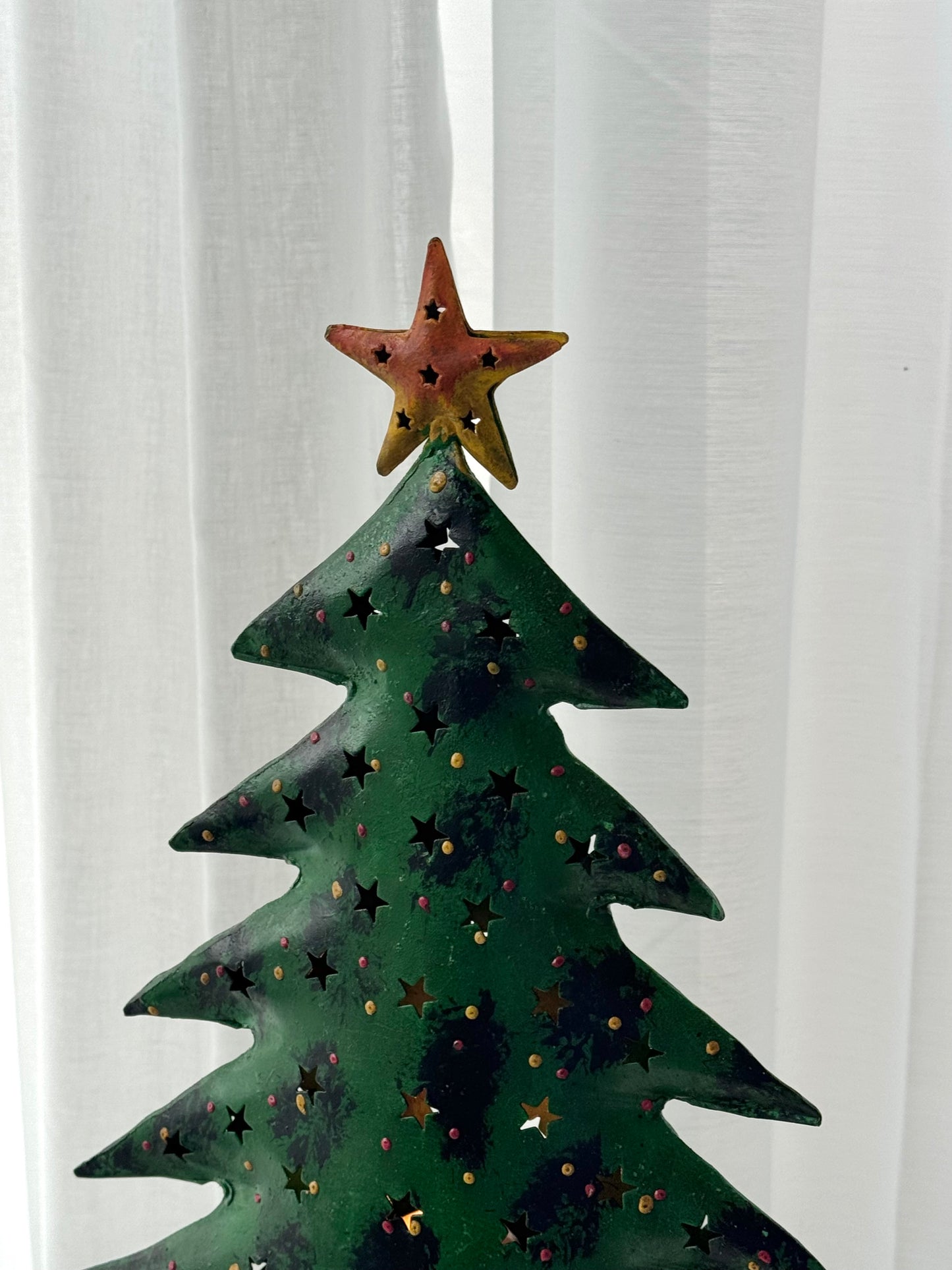 Christmas tree candle holder