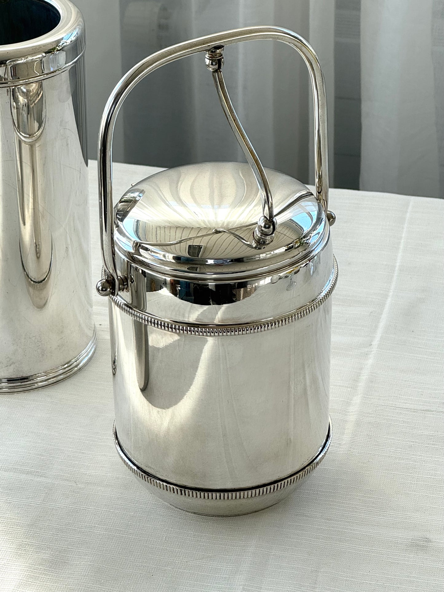 Silver plated ice bucket