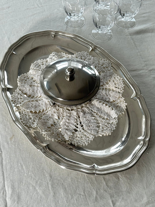 Silver plated dish