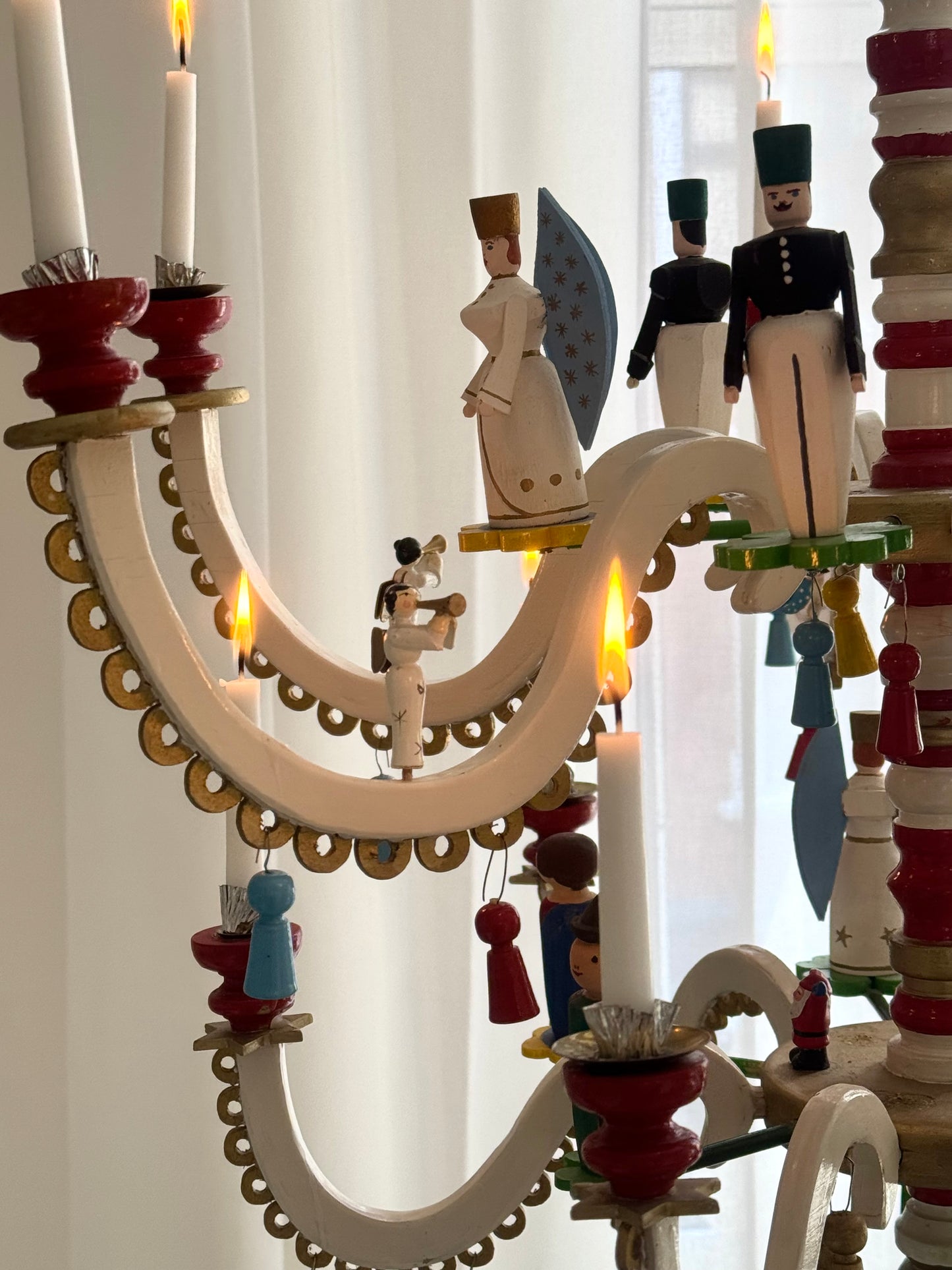 Antique Erzgebirge chandelier