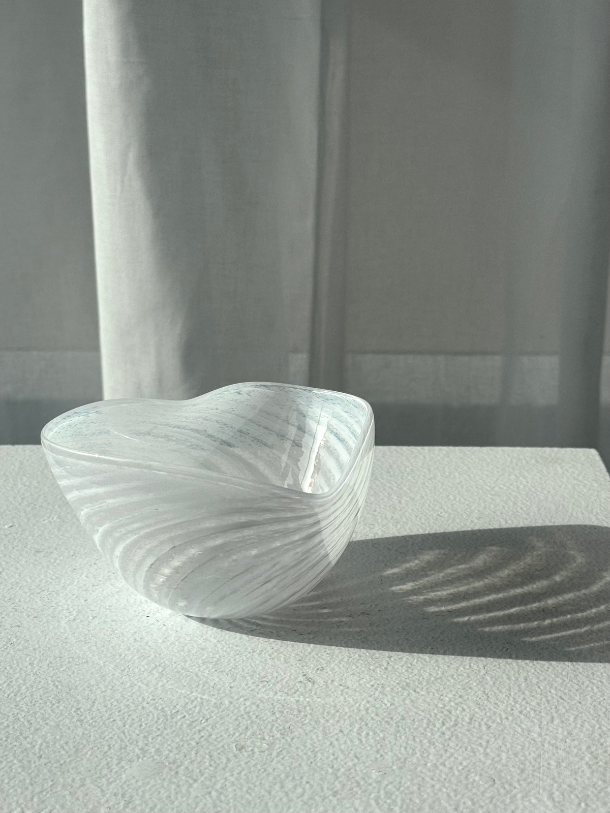 Swirling handmade bowl
