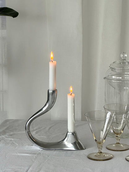 Aluminium candleholder