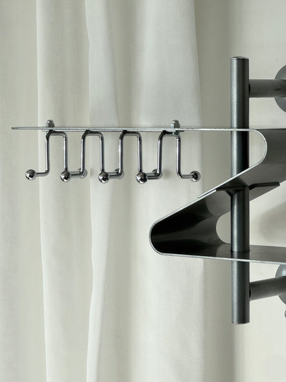 Chrome coat rack