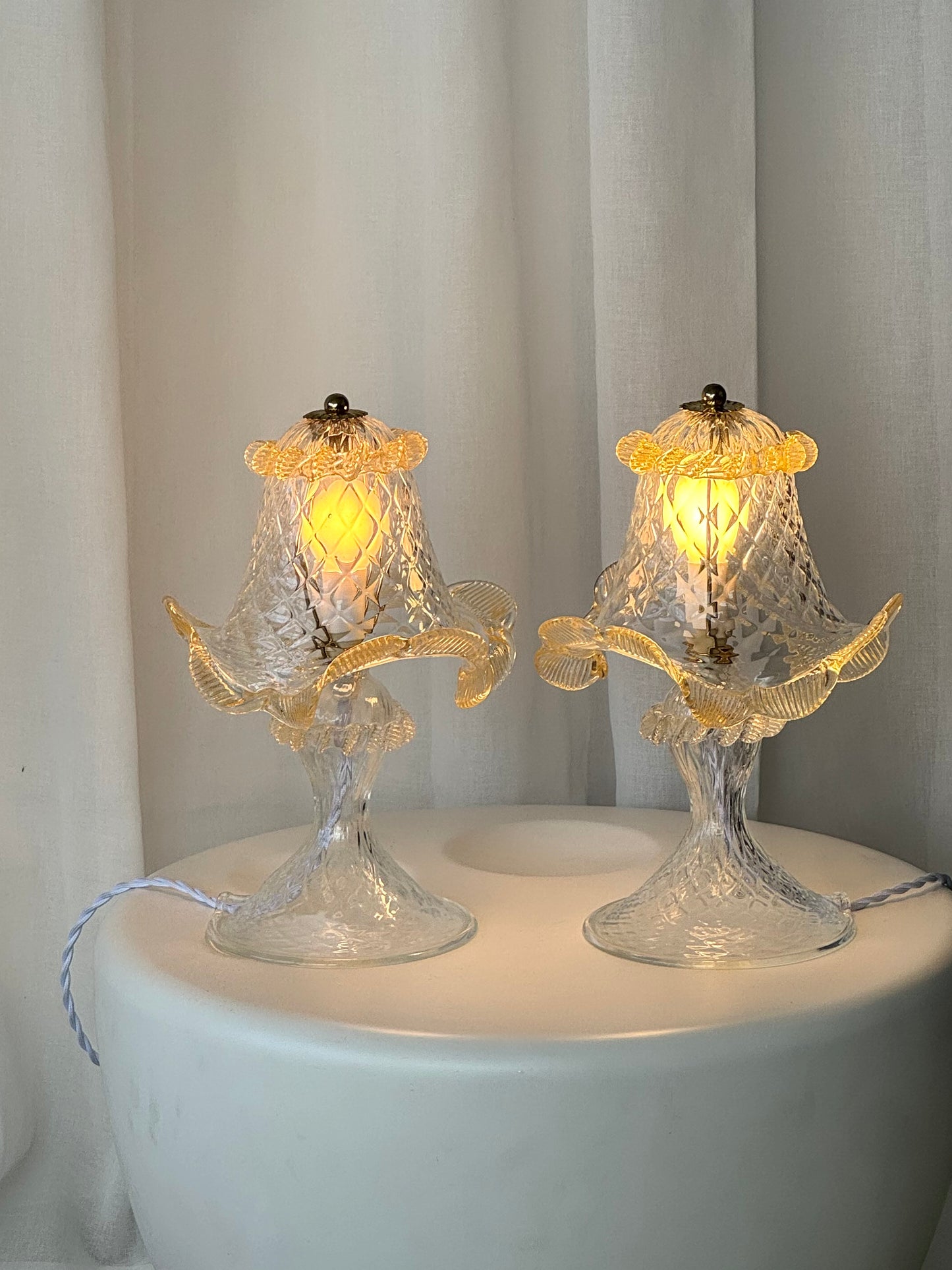 Vintage Murano table lamps