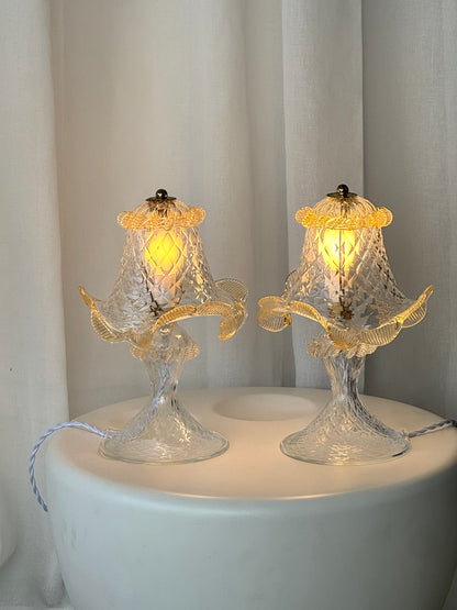 Vintage Murano table lamps