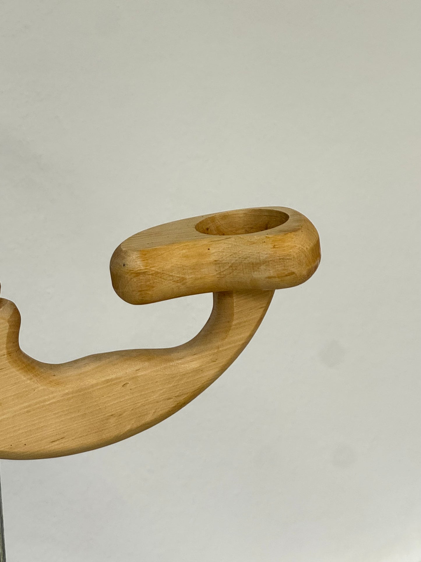 Wooden Moon Candleholder