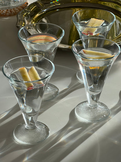 Tall cocktail glasses