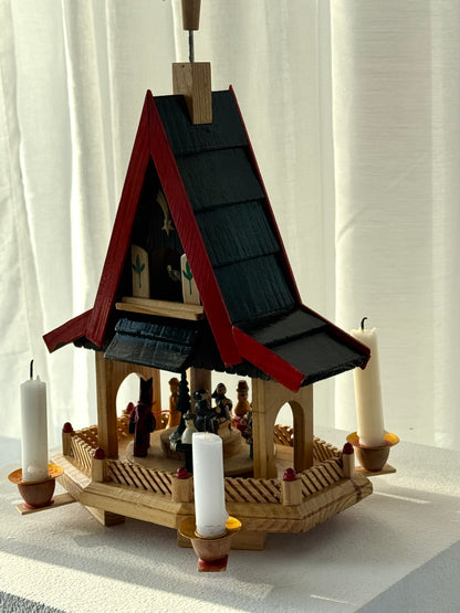 Wooden pyramid house