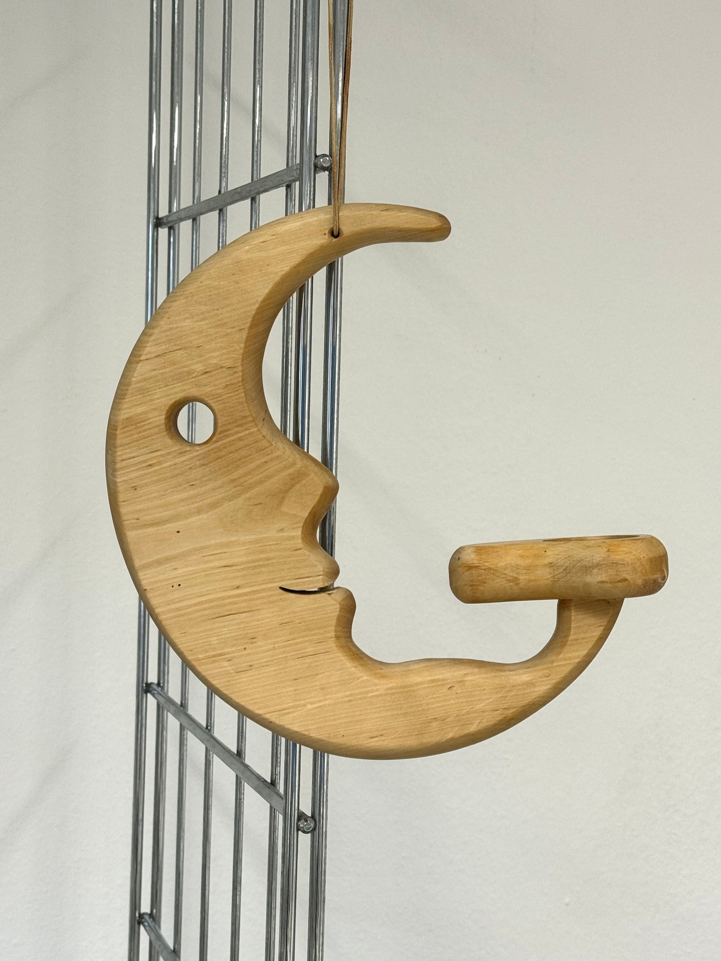 Wooden Moon Candleholder