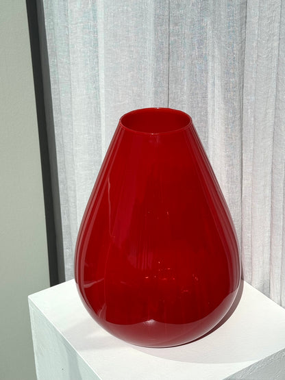 Heavy red vase