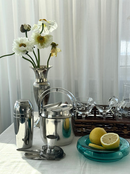 Silver plated vase