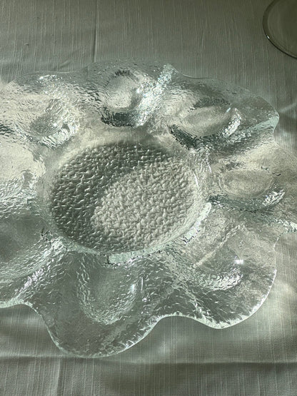 Glass egg dish