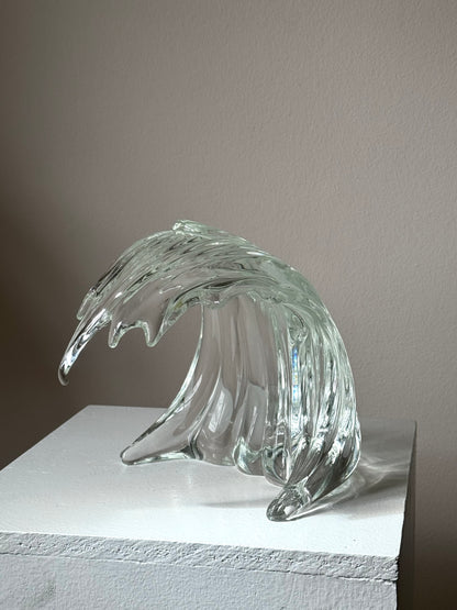 Handmade glass wave