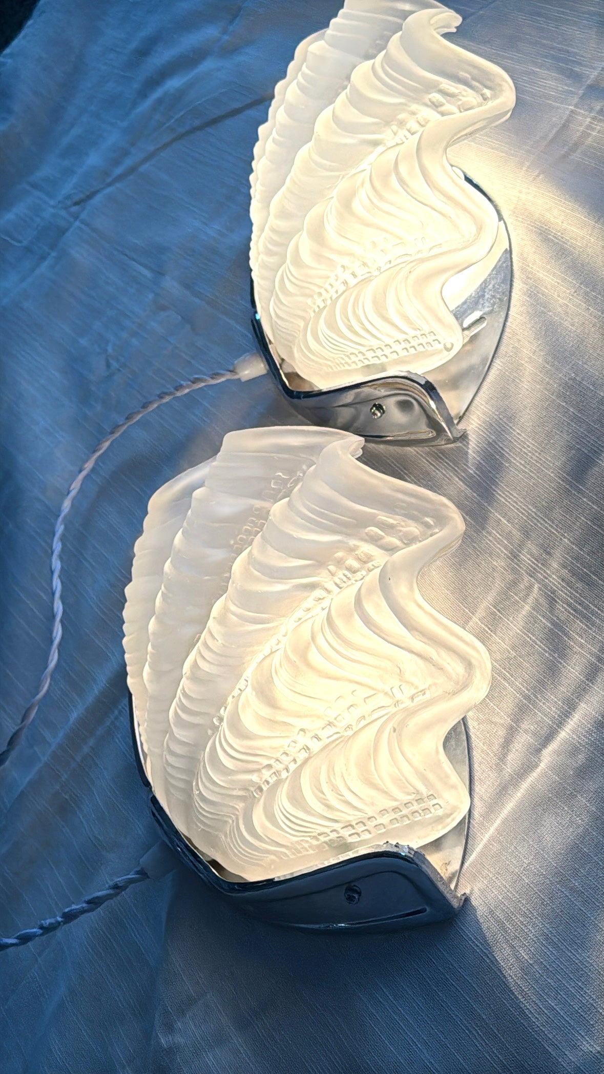 Art deco clam lamp