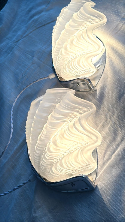 Art deco clam lamp