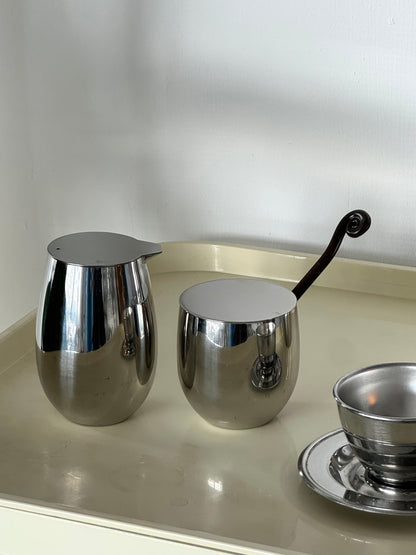 Bodum milk and sugar bowl.