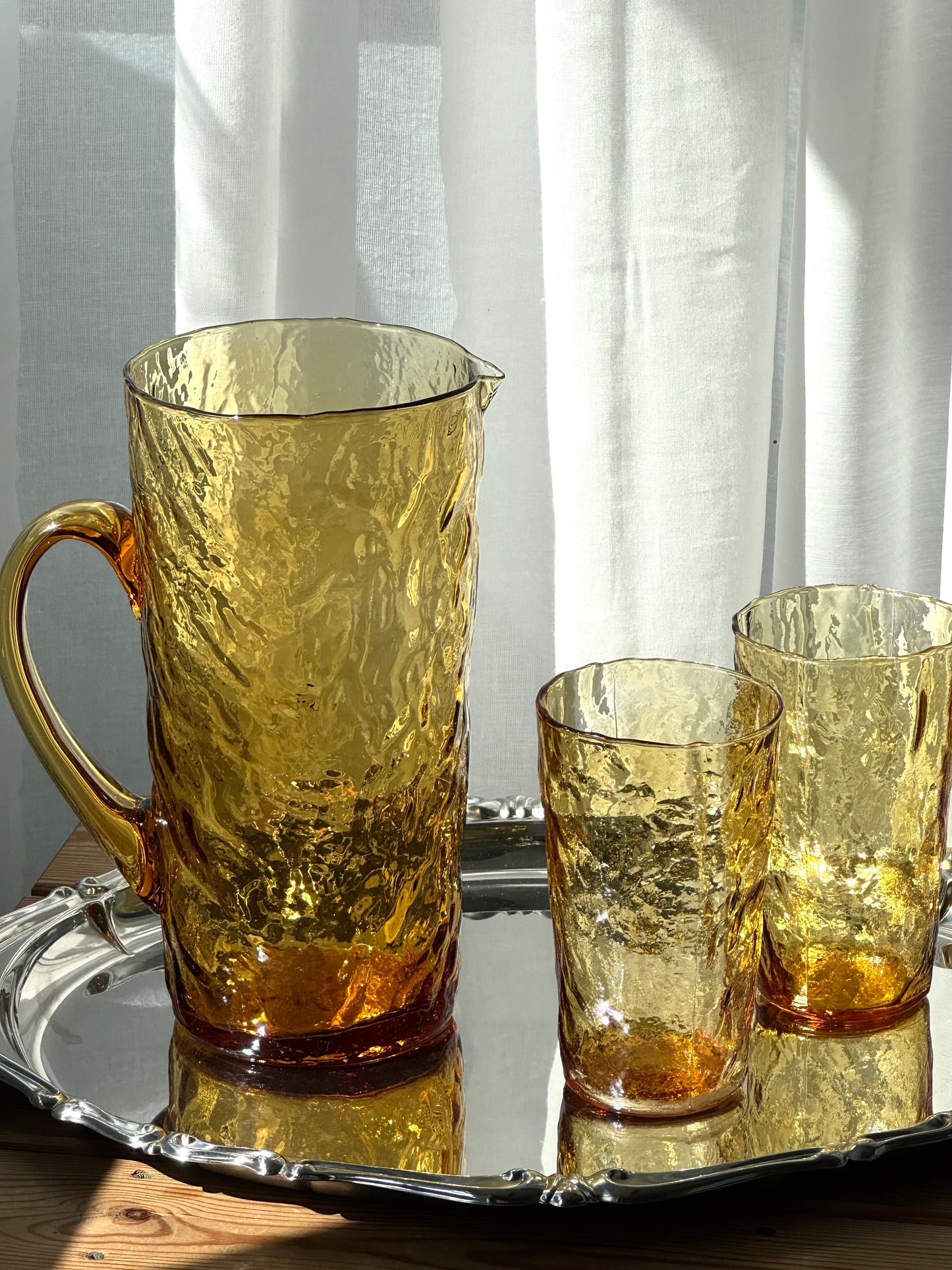 Pitcher and glasses