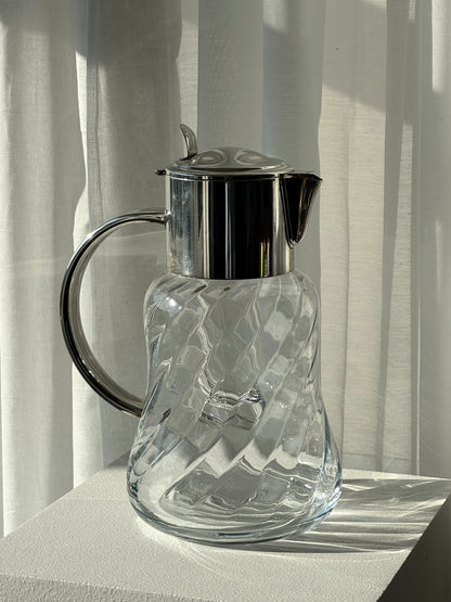 Silver plated swirl jug
