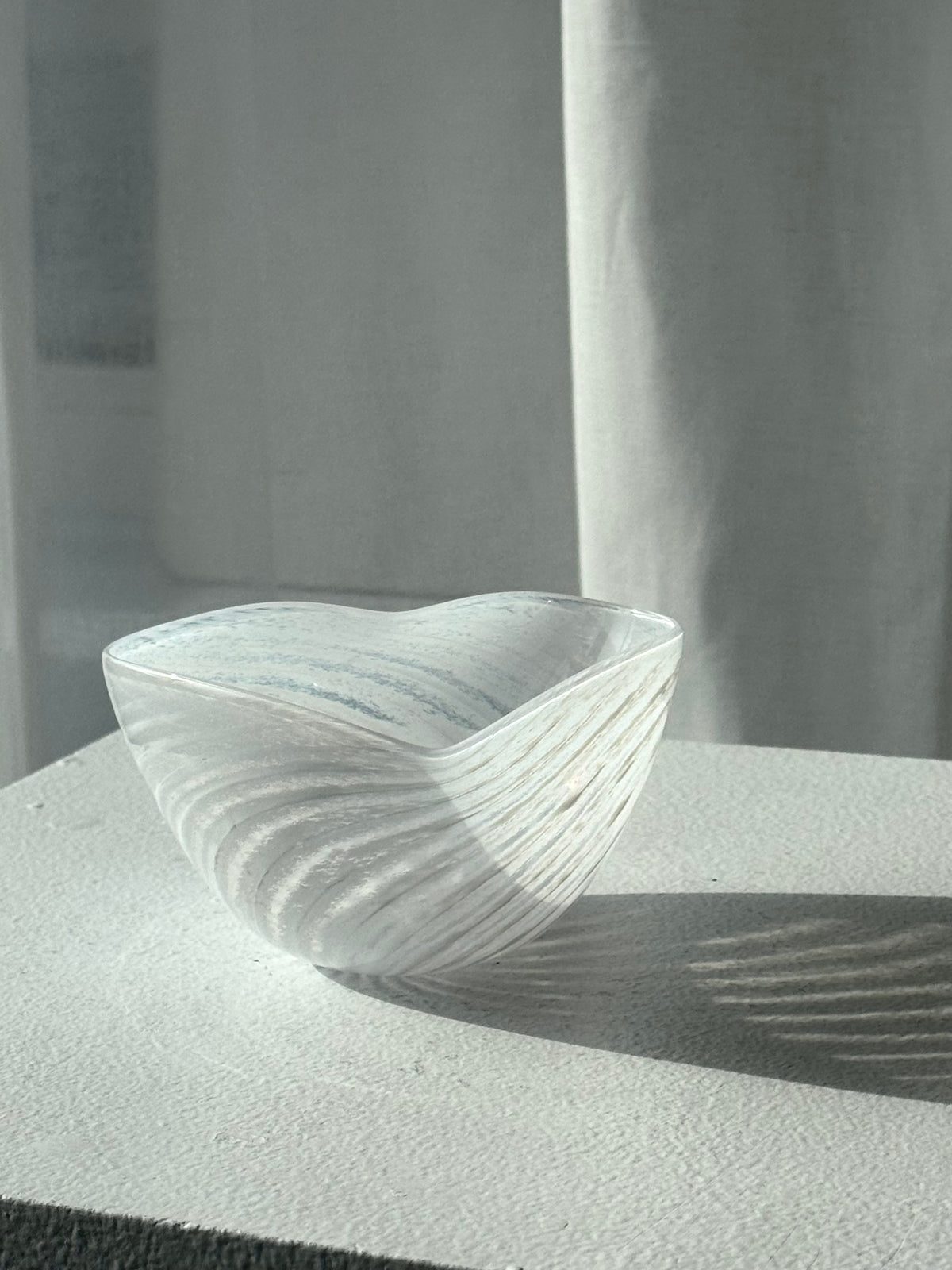 Swirling handmade bowl