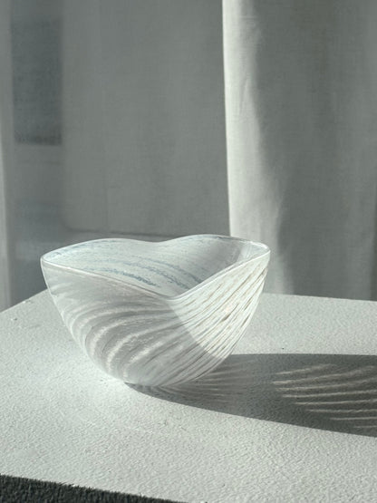 Swirling handmade bowl