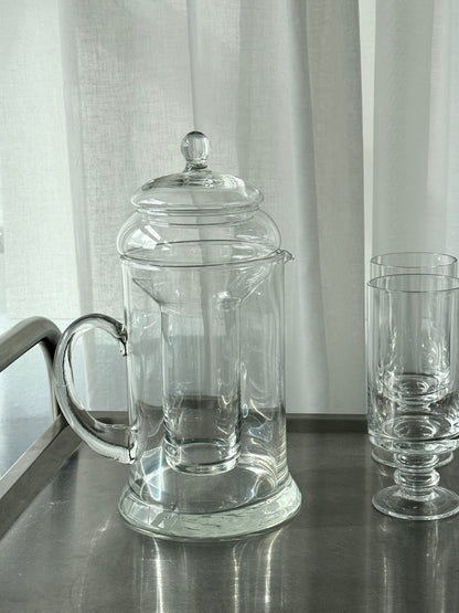 Handmade glass jug