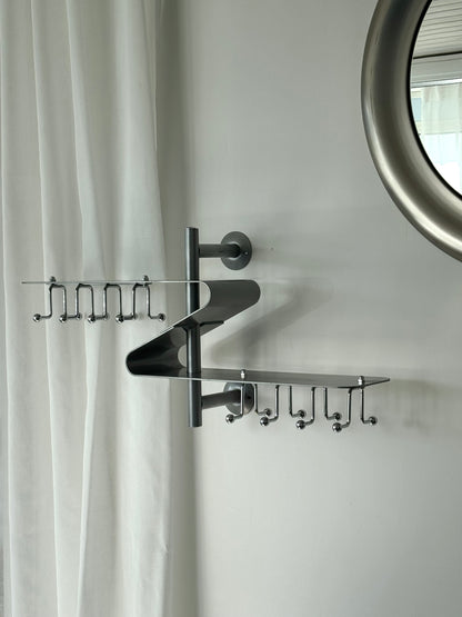 Chrome coat rack