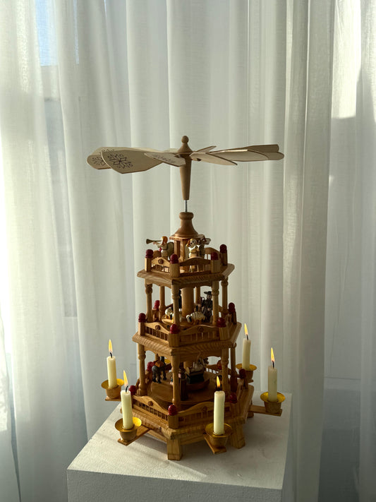 3 tier wooden pyramid