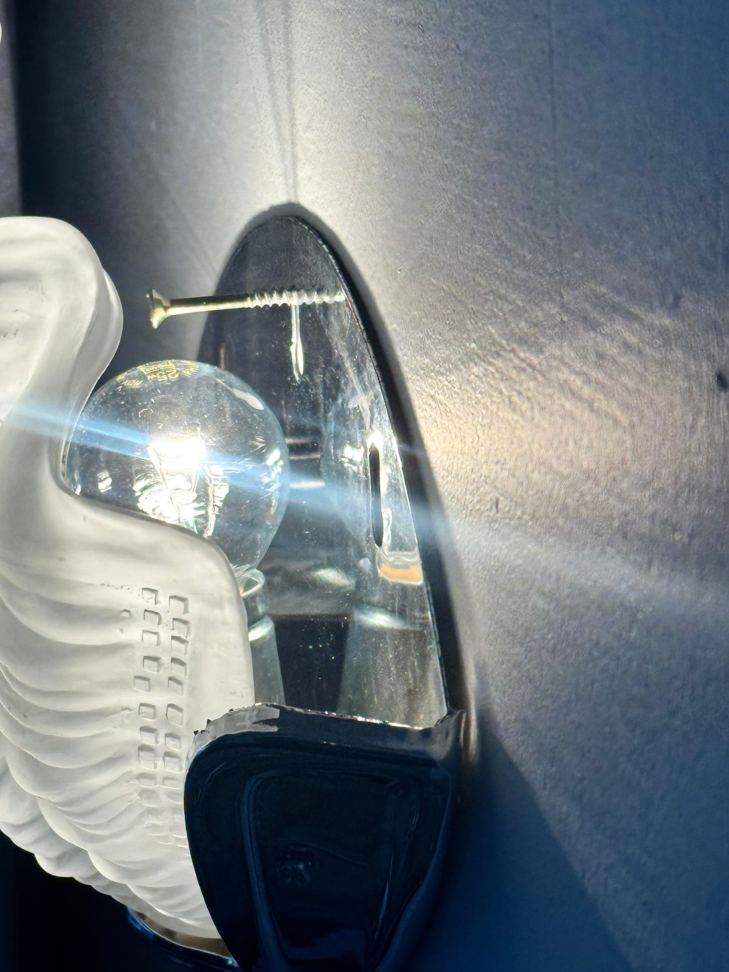 Art deco clam lamp