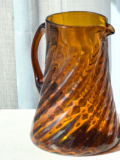 Handmade swirling jug