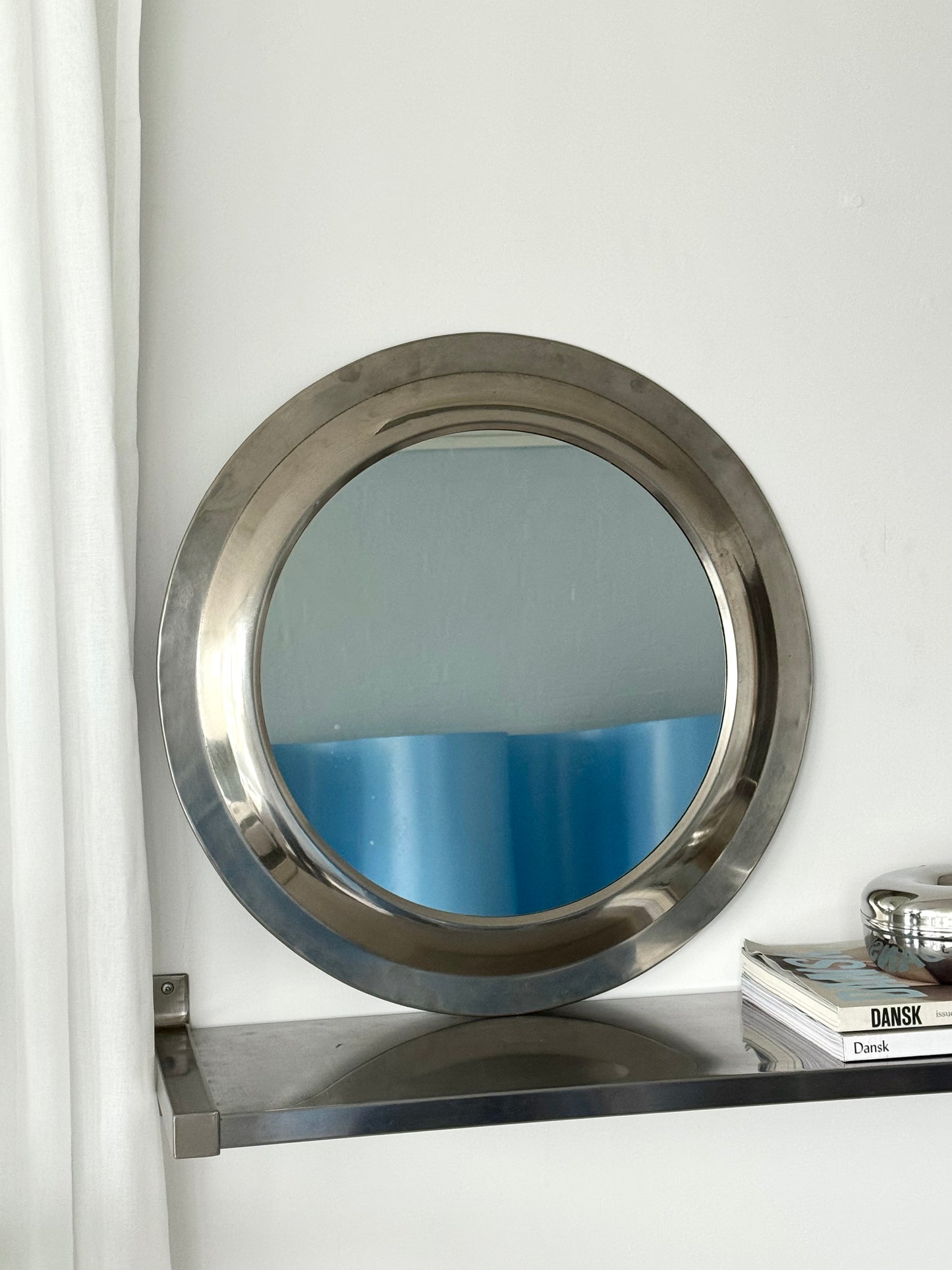 Vintage Steel mirror