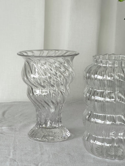 Handmade swirl vase