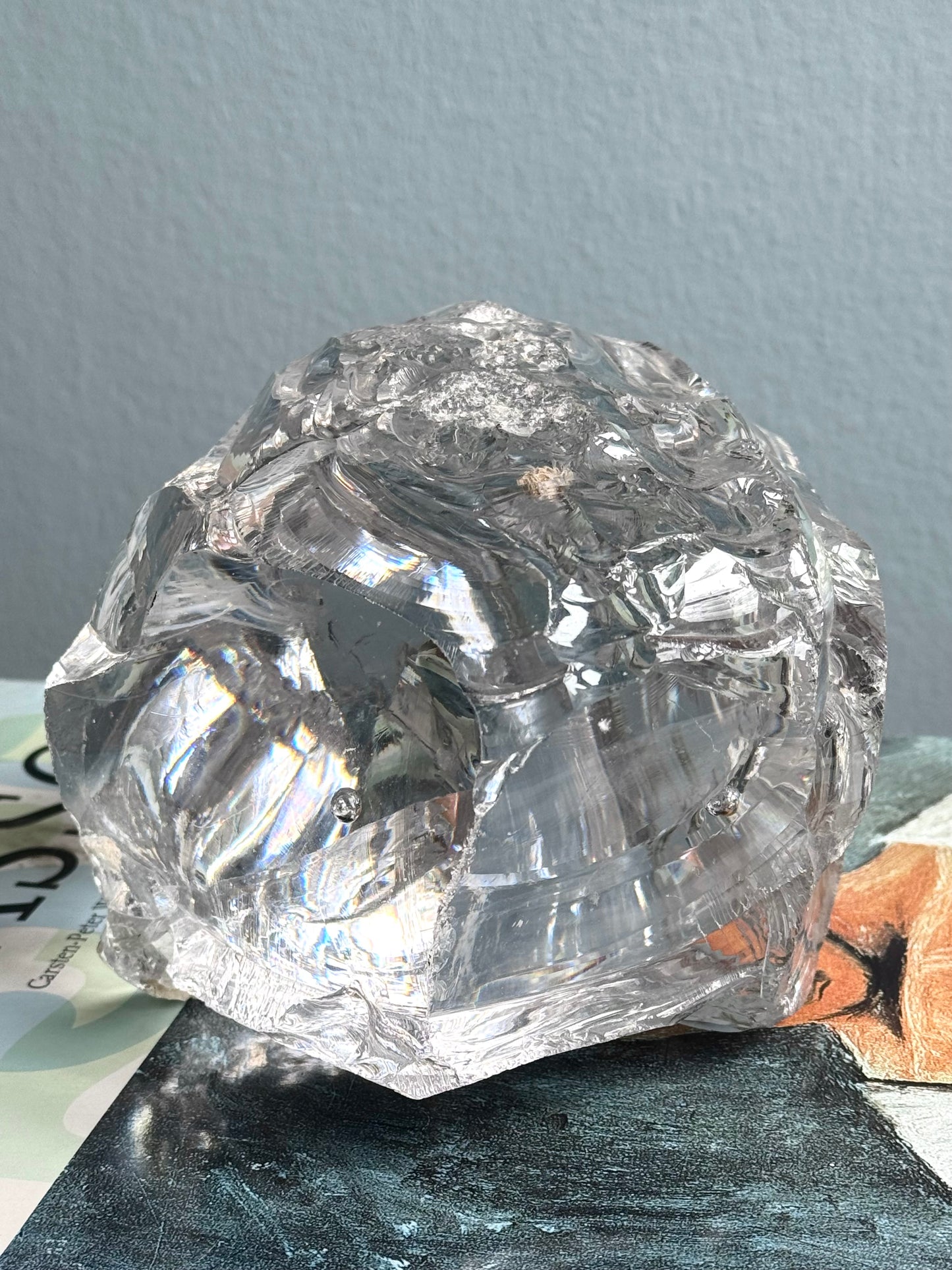 Clear raw glass