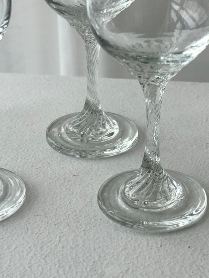 Swirl stem Wine glass