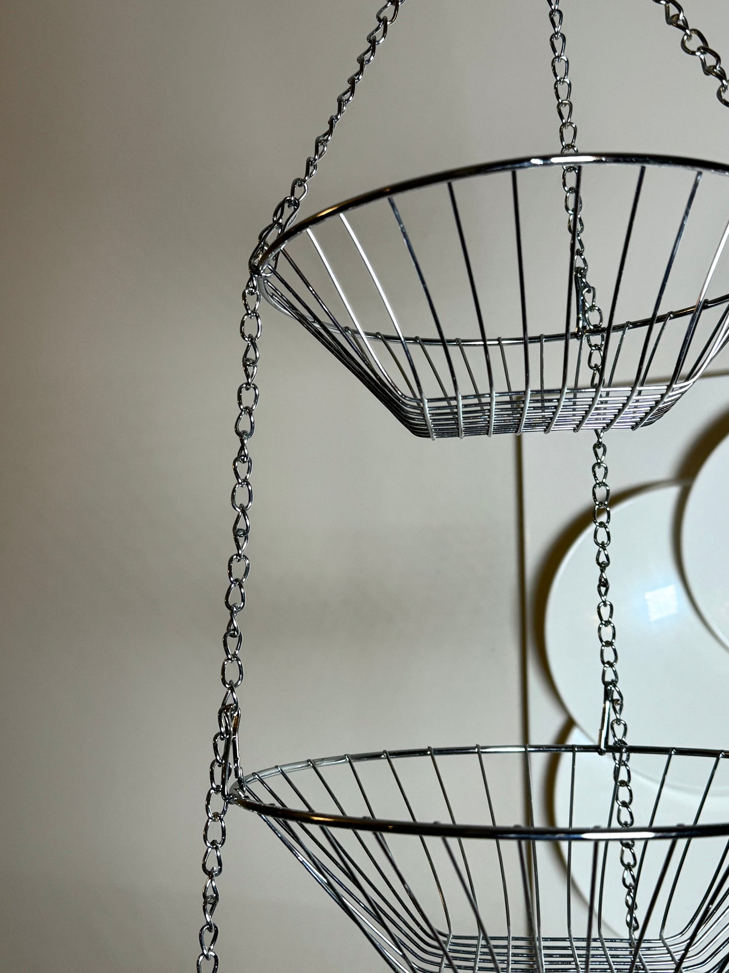Chrome fruit basket