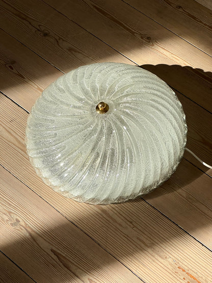 Swirling Murano glass lamp