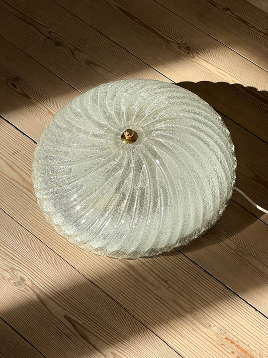 Swirling Murano glass lamp
