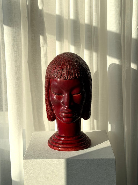 Handmade ceramic head