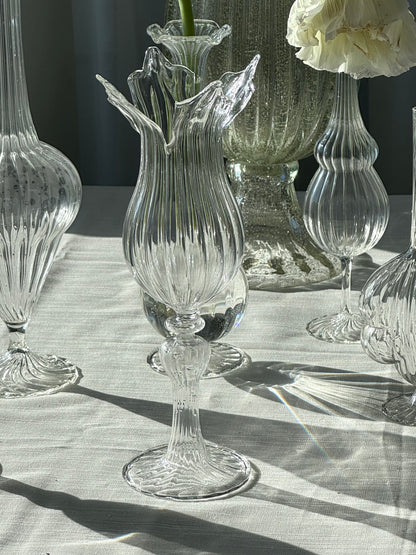 Tall Murano glass vase