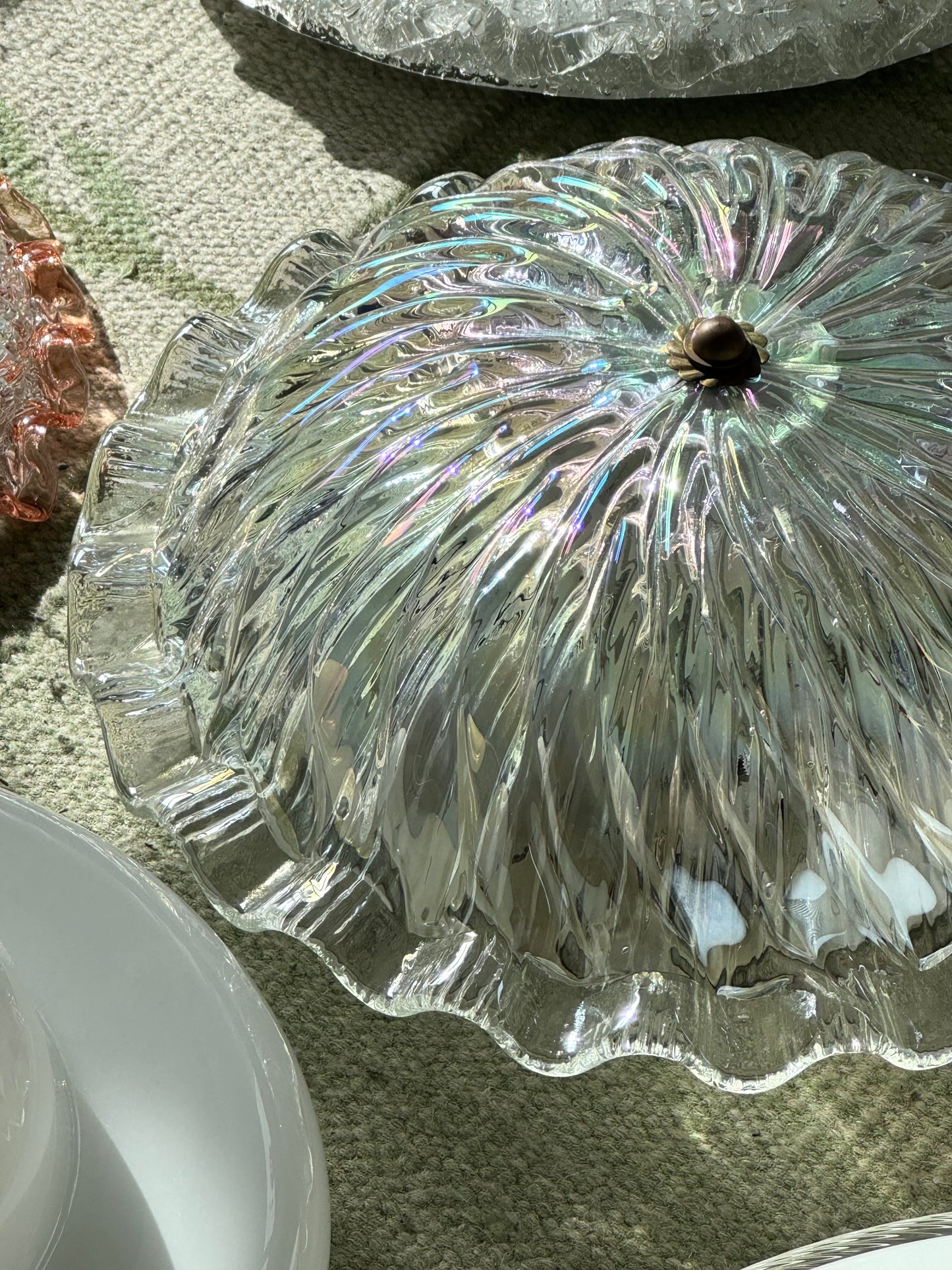 Iridescent Murano lamp