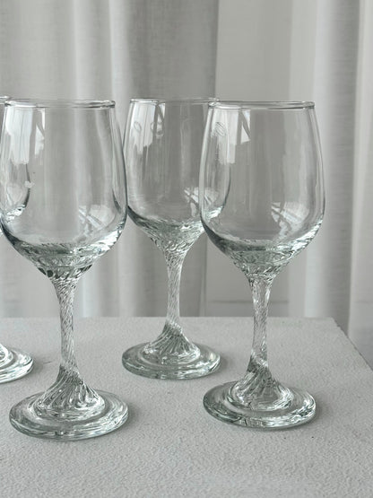 Swirl stem Wine glass