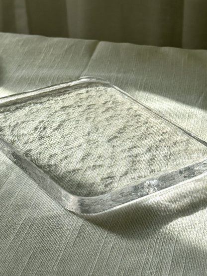 Glass cheese board