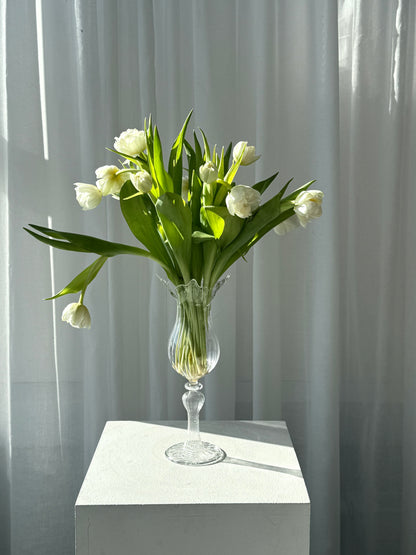 Tall Murano glass vase