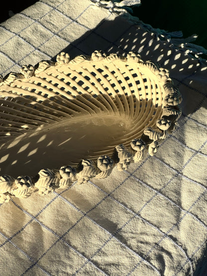 Handmade ceramic basket