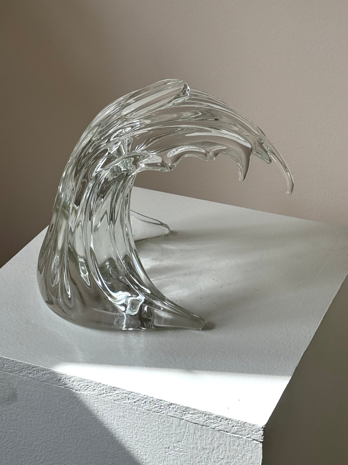 Handmade glass wave