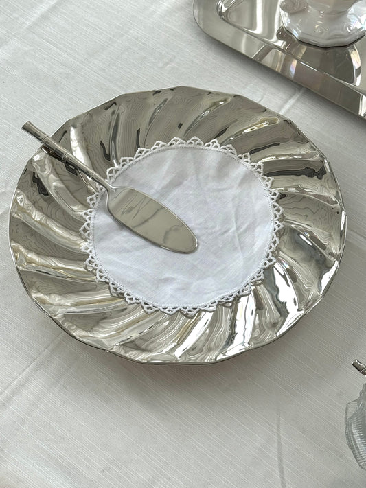 Silver plated dish
