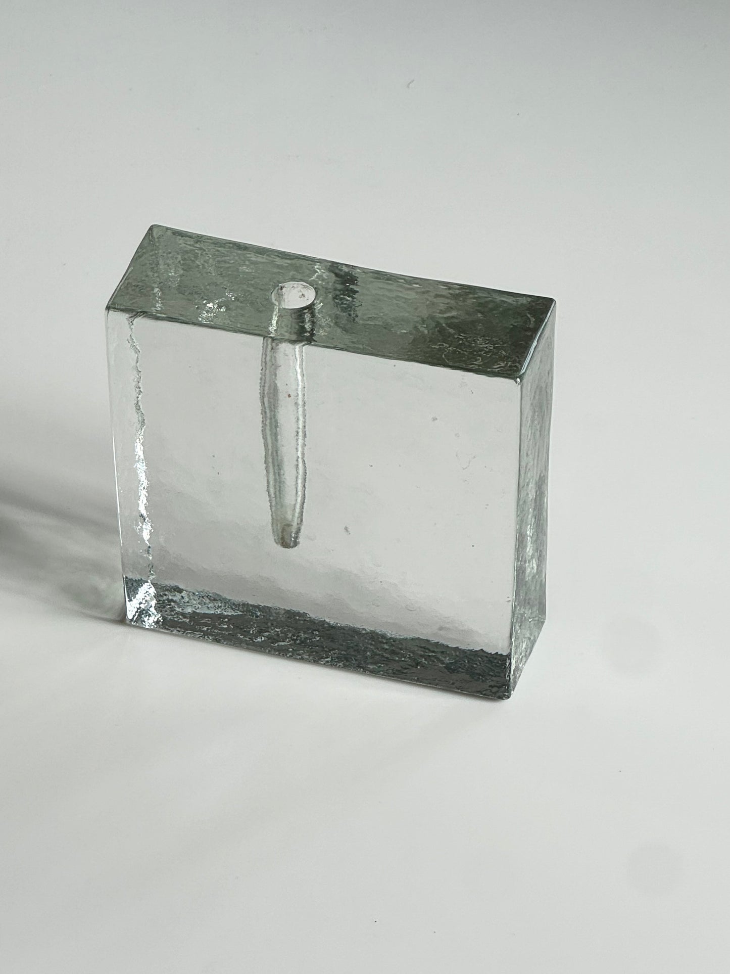 Square glass vase
