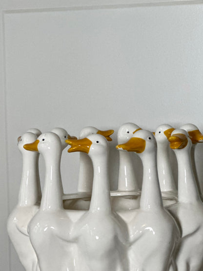Ceramic ring of geese