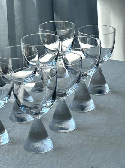 Cone stem glasses