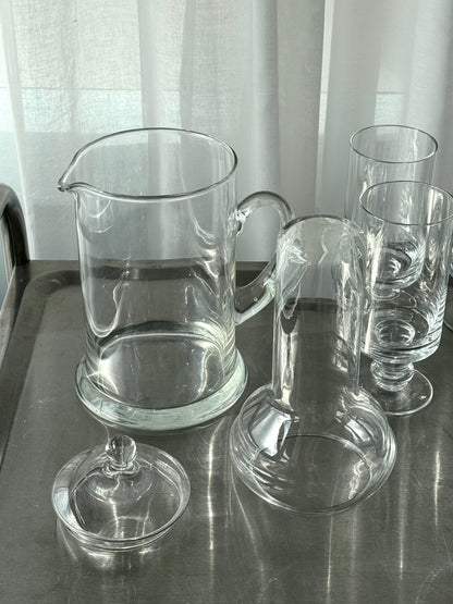Handmade glass jug